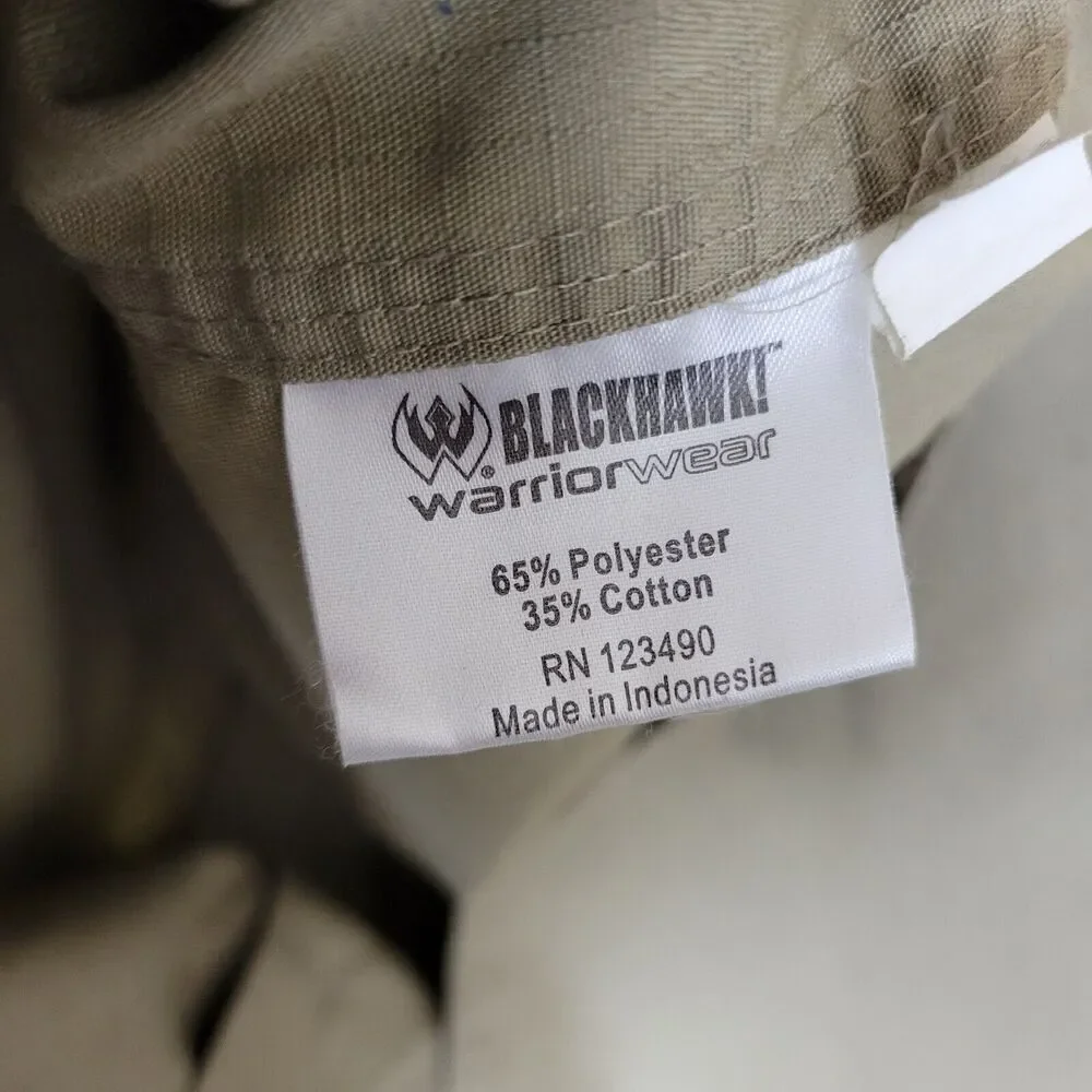 Blackhawk Tactical Button Shirt Men's Large Biege Rip Stop Federal Ammunition - Picture 12 of 14